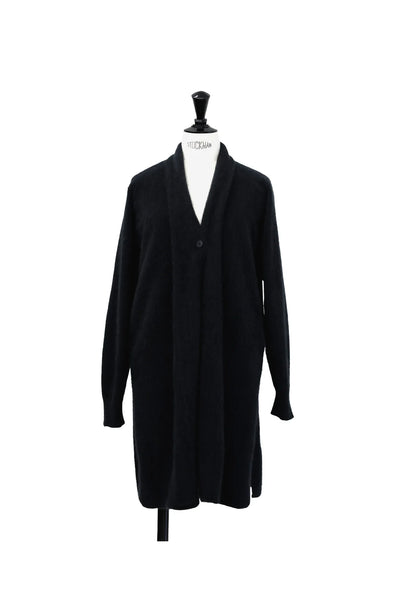 Long Cardigan in raccoon  Noir