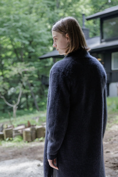 Long Cardigan in raccoon  Navy