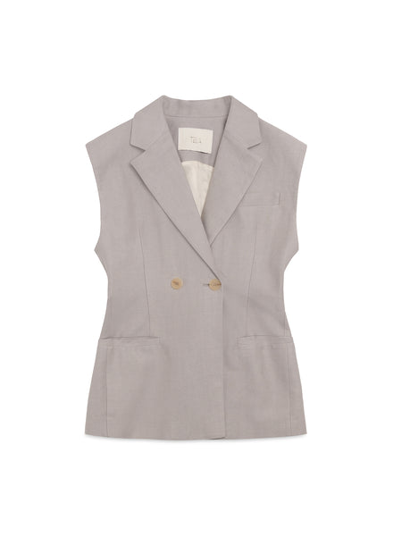 Sleeveless jacket Virginia -gray
