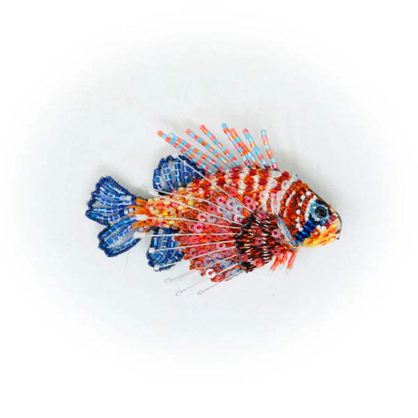 Lion Sea Fish Brooch Pin