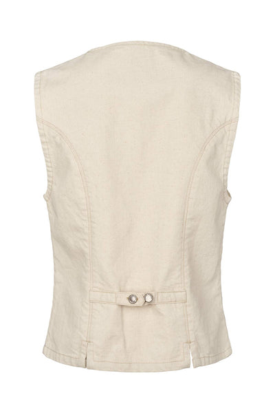 Banu Denim Vest Ecru