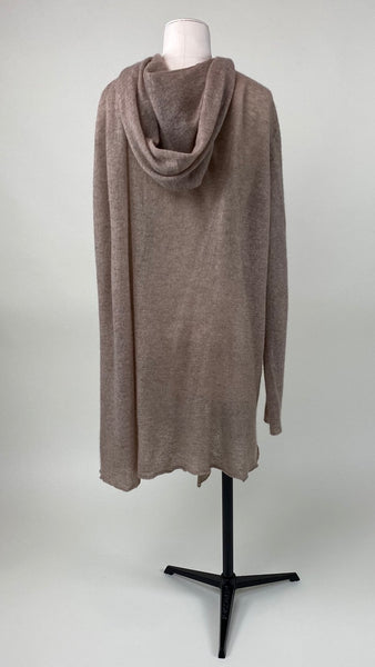 Hooded Long Sleeve Cardigan Ice Violet