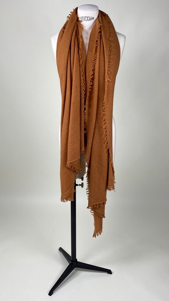 Copper cashmere silk outlets scarf