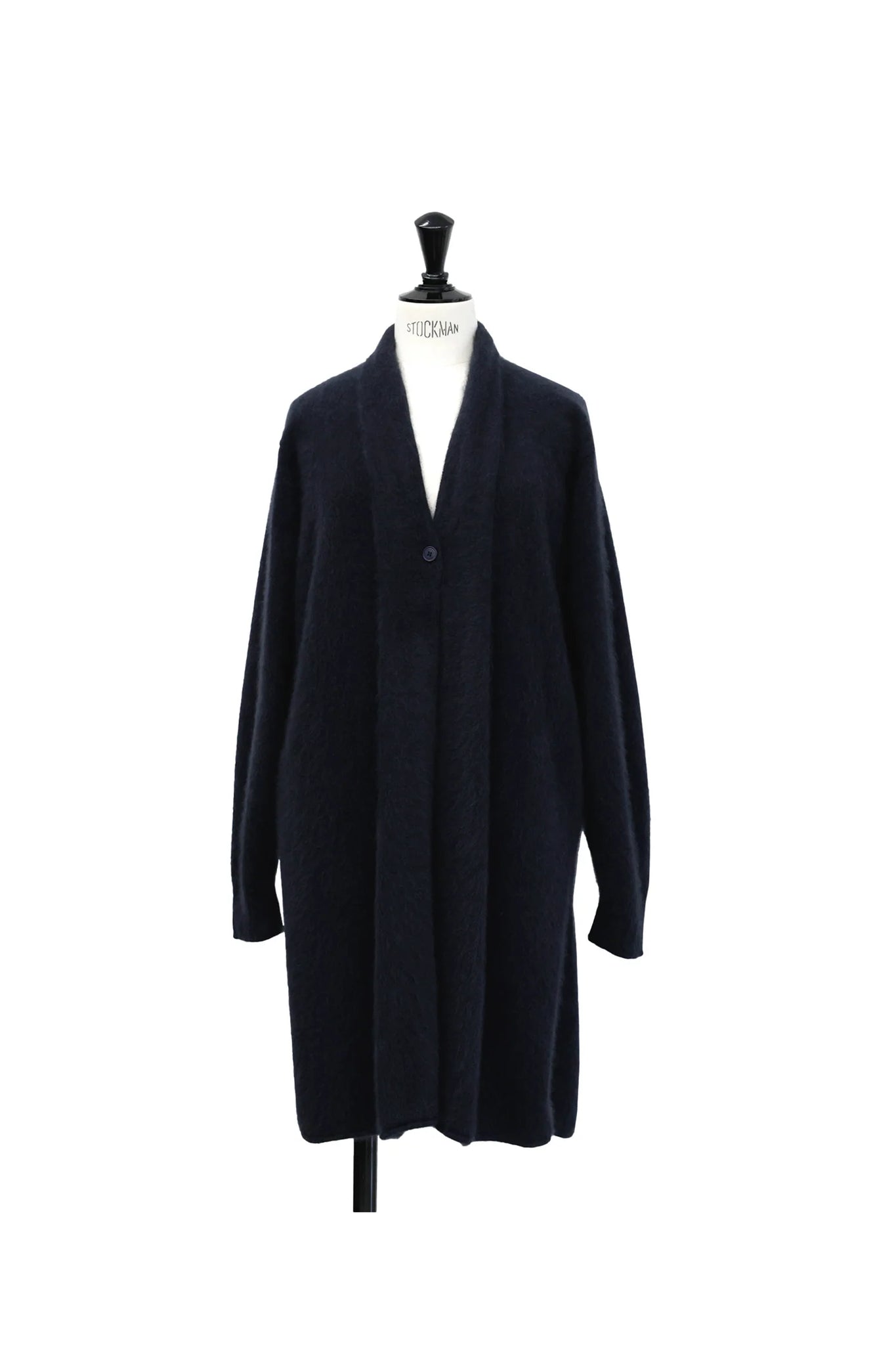 Cardigan Long En Raton Laveur Navy