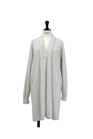 Cardigan Long En Raton Laveur Gris