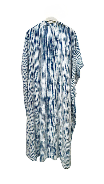 Kaftan Lore from Nous vertikal blue&white waves/ silk