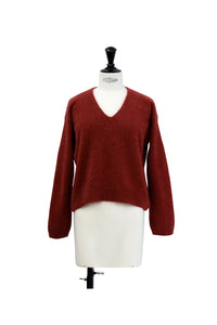 Pull Col V Raton Laveur Red