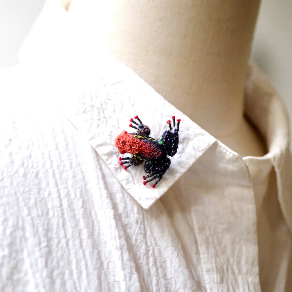 Cainarachi Frog Brooch Pin