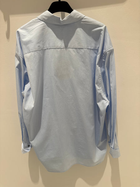 Phisique de role cotton big blouse sky blue