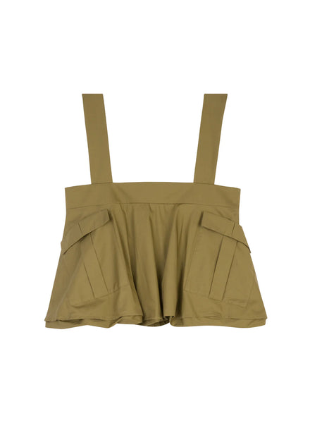 Genny Popeline Strap Top