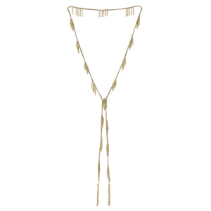 MLS650 Gold Grey Necklace