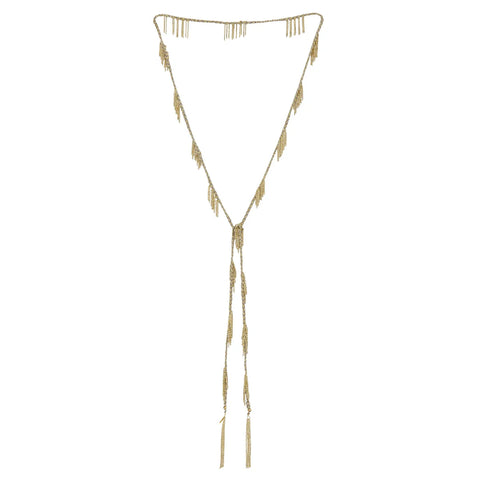 MLS650 Gold Grey Necklace