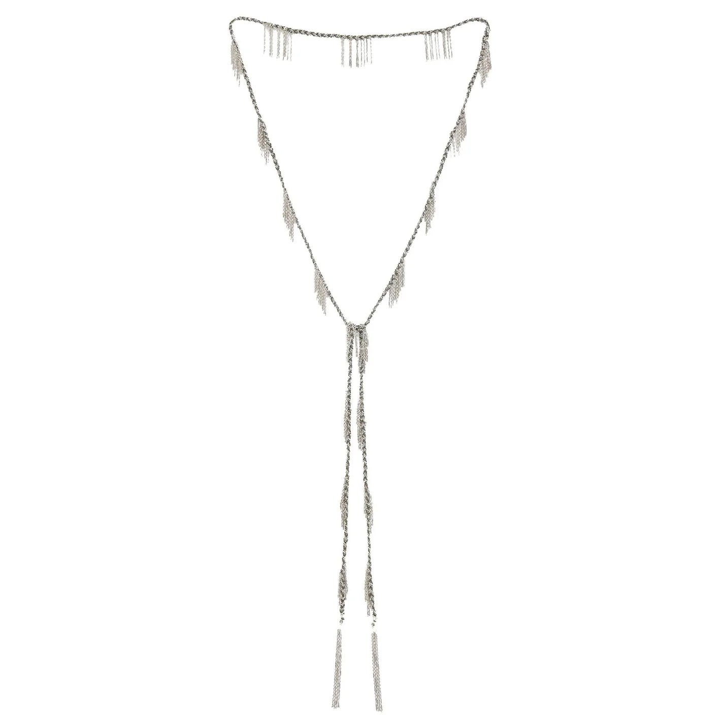 MLS650 Silver Grey Necklace