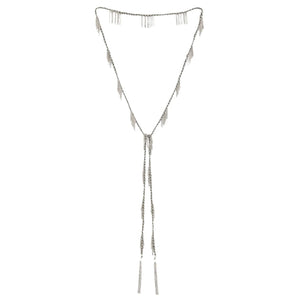 MLS650 Silver Grey Necklace