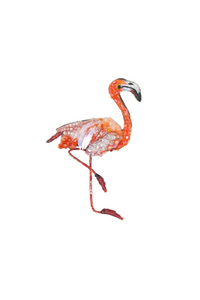 Caribbean Flamingo Brooch Pin