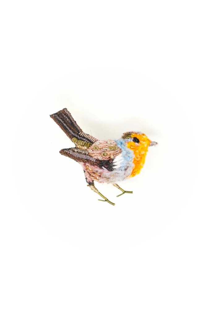 Robin Red Breast Brooch Pin