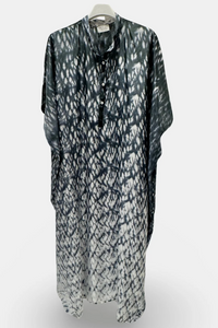 Kaftan Lore Habatoi Silk Blackish Waves