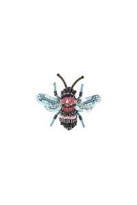 Rose Bee Brooch Pin