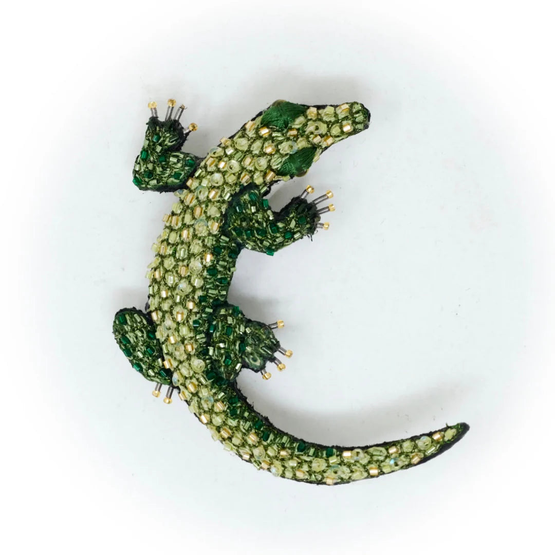 Nile Crocodile Brooch Pin