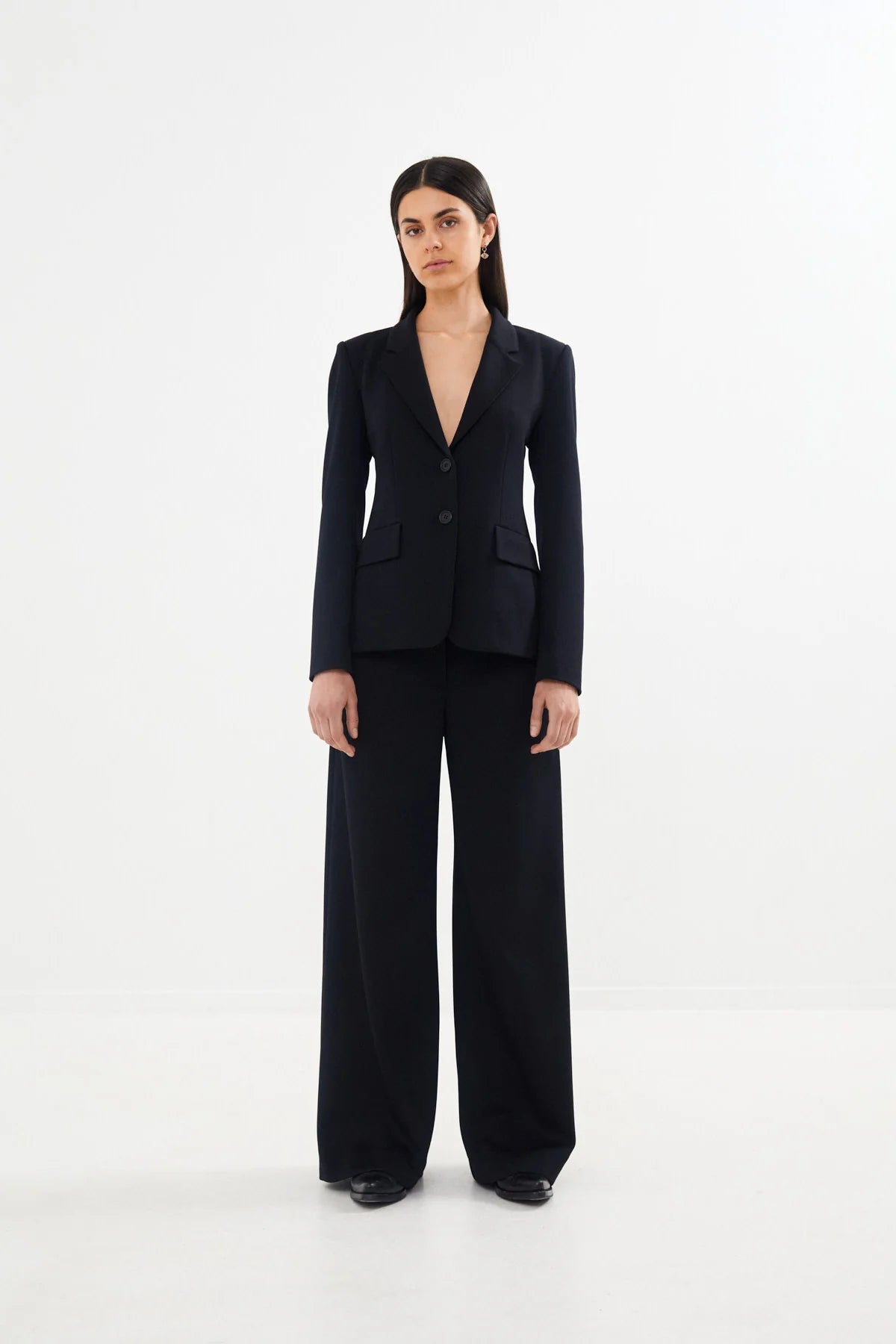 Helda Tailored Black Navy Jacket