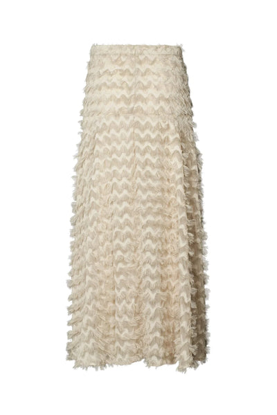 Selilja Oyster White Feathery Skirt