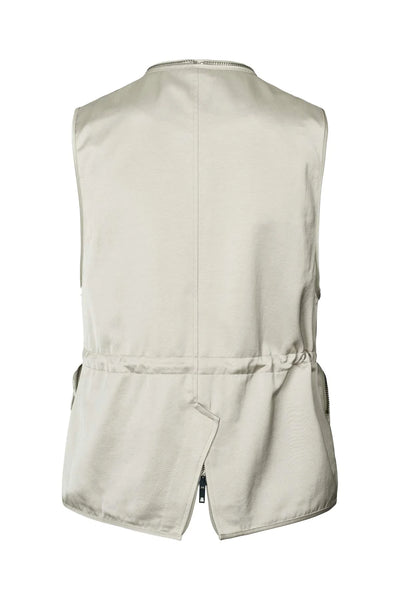 Palina Techno Drape Vest Oyster