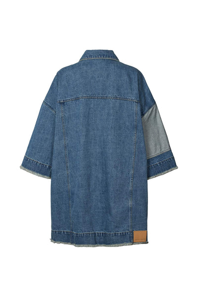 Oya Denim Kimono Jacket Washed Indigo