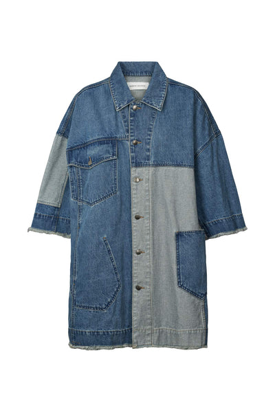 Oya Denim Kimono Jacket Washed Indigo