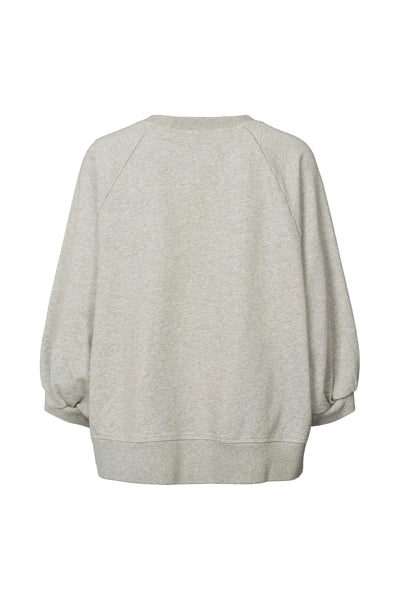 Nona Sweat Raglan Top Grey Melange