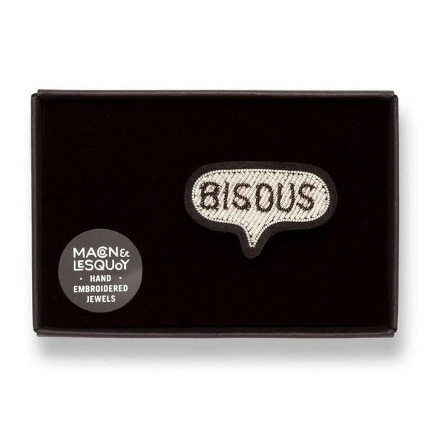 Bisous Argent Brooch Pin