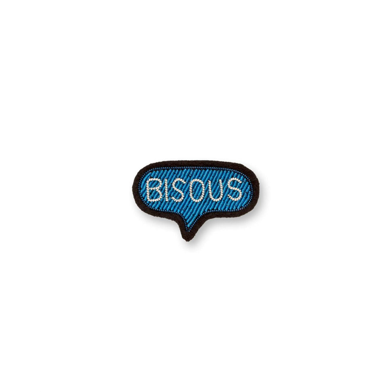 Bisous Bleu Brooch Pin