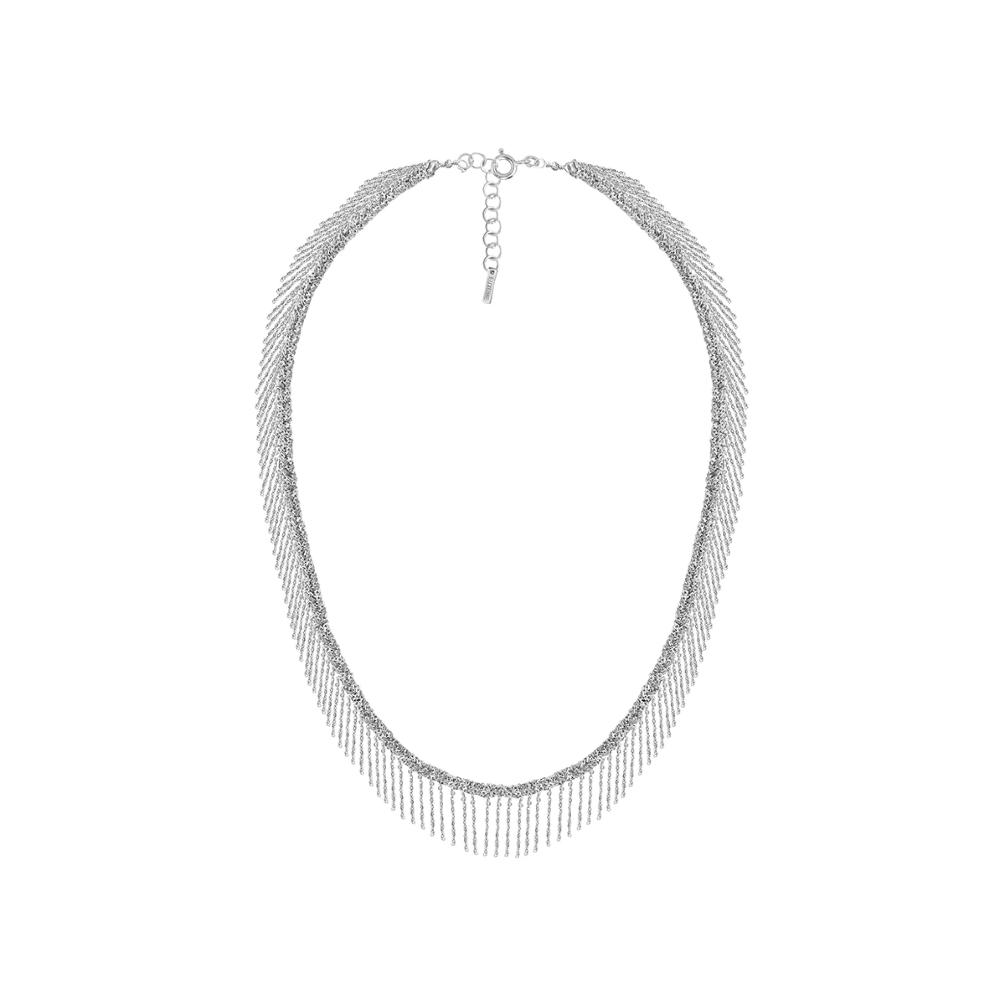 MLS550 Silver Grey Necklace