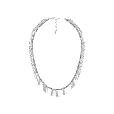 MLS550 Silver Grey Necklace