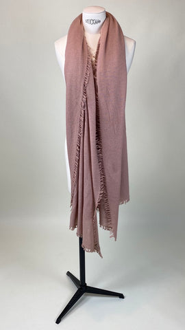 Rosa Dusty Pink Cashmere Felted Large Scarf
