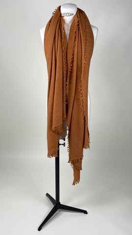 Copper Cashmere Felted Large Scarf