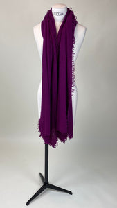 Orchid Purple Cashmere Felted Large Scarf