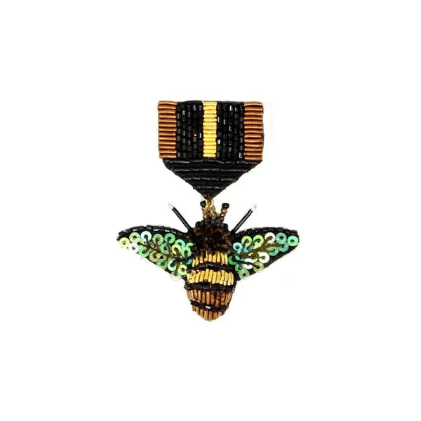 Dazzling Bee Honor Brooch Pin