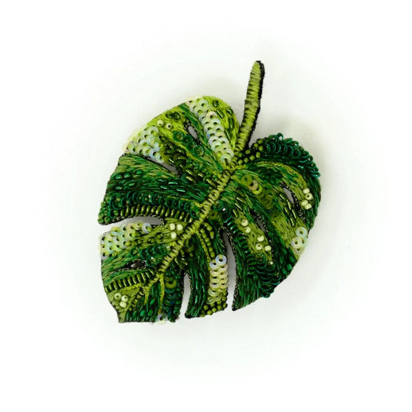 Monstera Leaf Brooch Pin