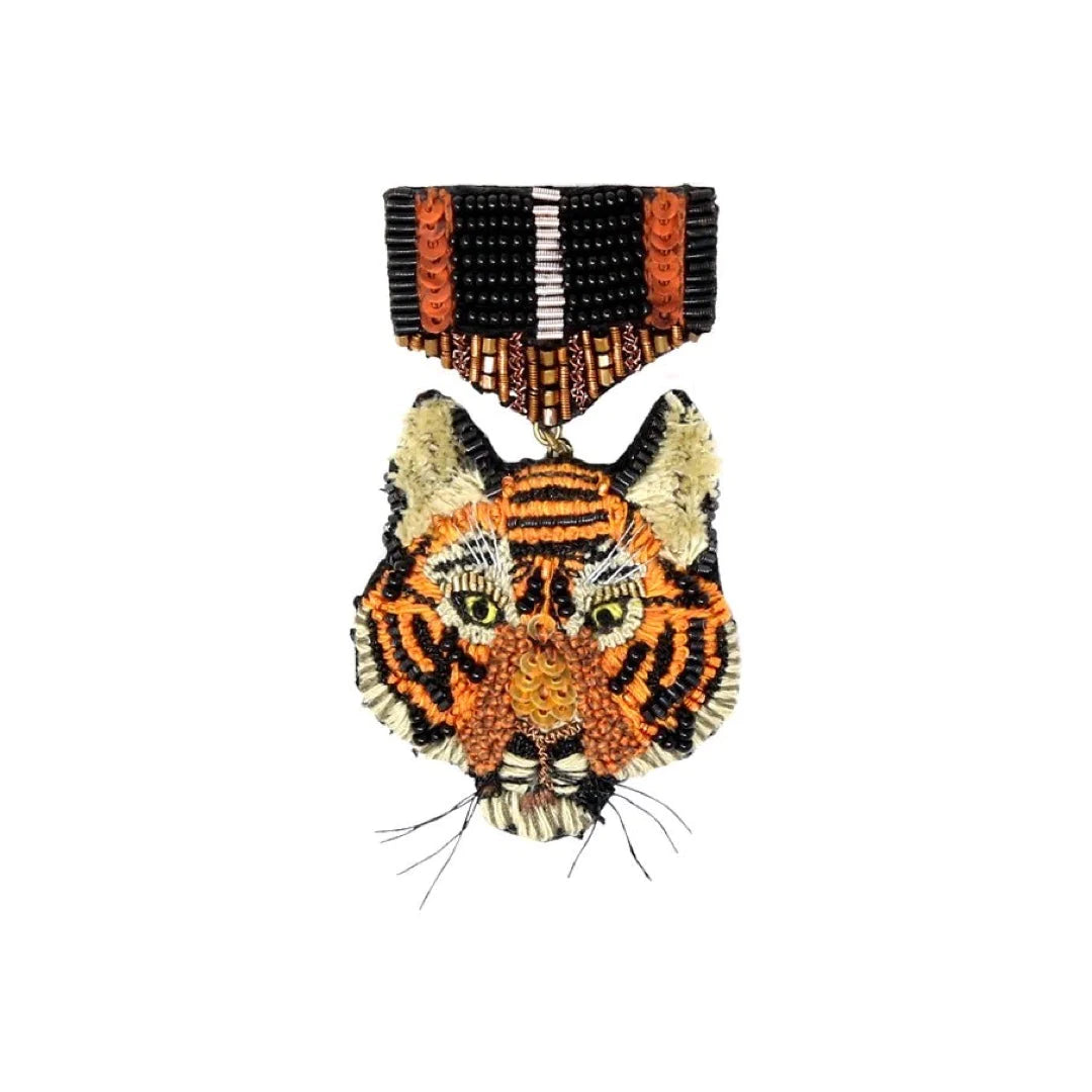 Tiger Honor Medal Brooch Pin
