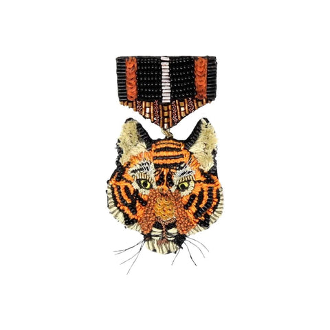 Tiger Honor Medal Brooch Pin